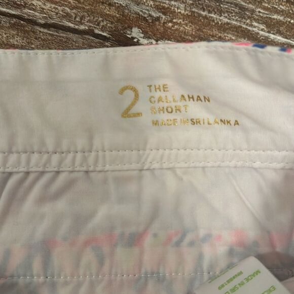 Lilly Pulitzer Callahan Shorts Vibrant Pink Pattern - Picture 4 of 6